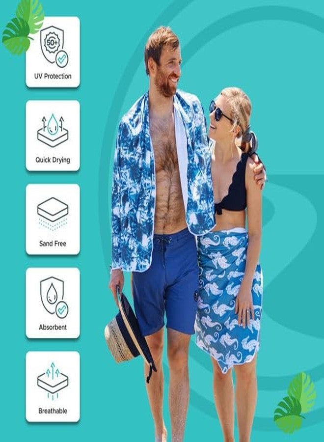 ROAM UPF Pool/Beach Towel, Sunscreen Towel, UV Protection, UPF 50+, Sand Free, Absorbent, & Quick Drying for Swimming, Beaches, Camping, & Travel (28.5" x 58.5", Peaches) - Image 2