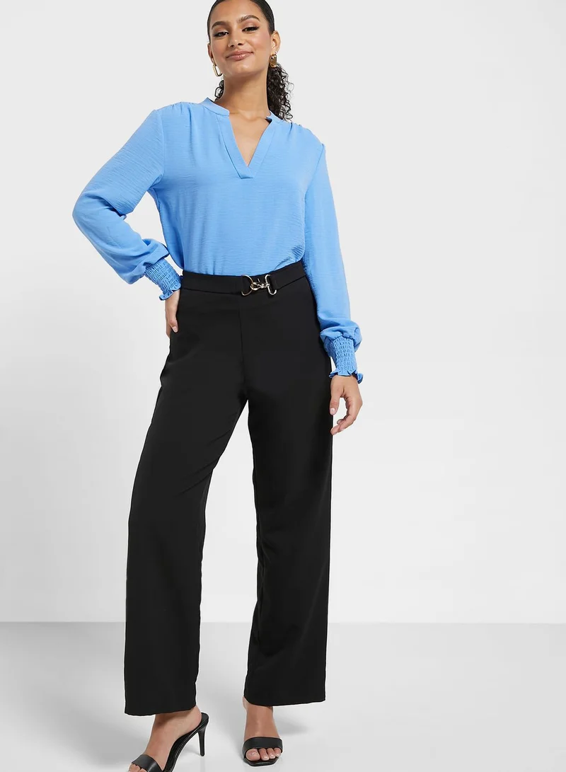 ONLY V-Neck Puff Sleeve Top