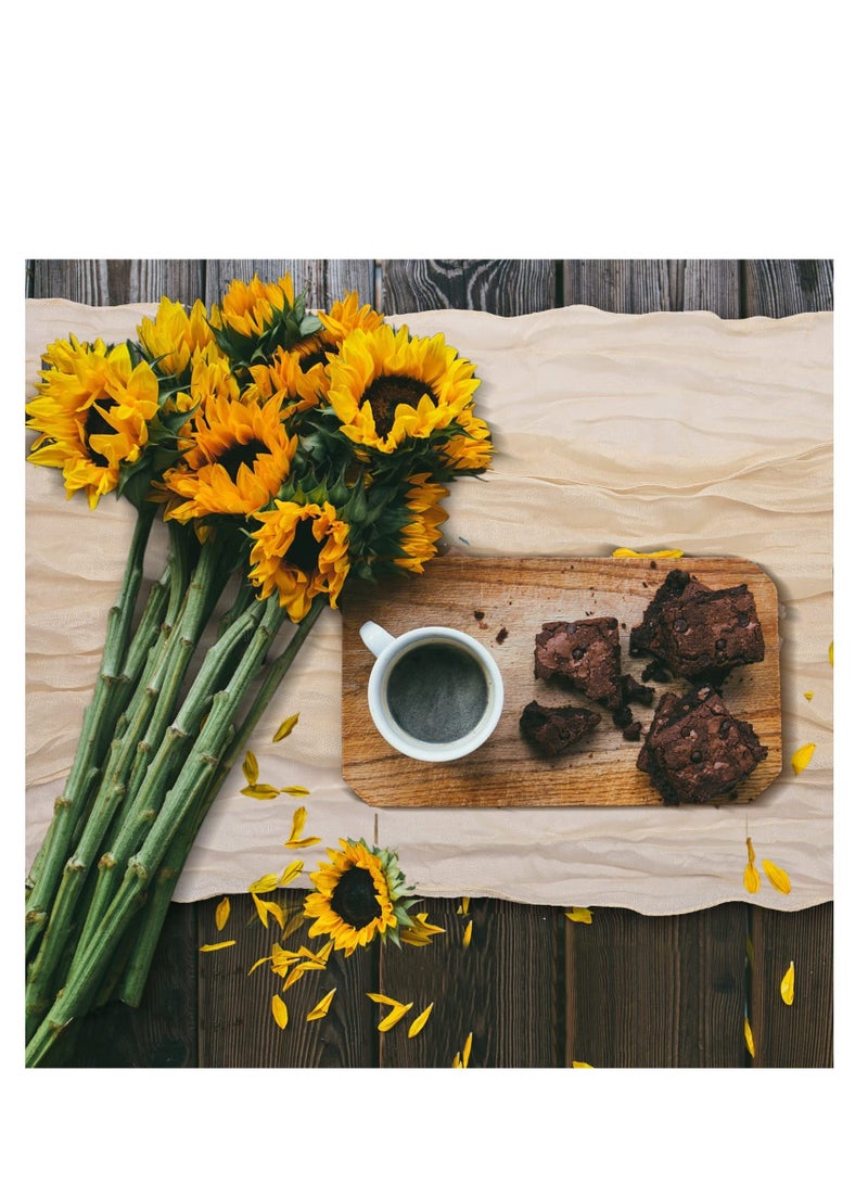 NIBEMINENT 10 Pieces Gauze Cheesecloth Napkins, Wrinkled Dinner 19.7 x Inch Table Napkins Decorative Cloth for Home Wedding Parties Decoration Family Everyday Use - Image 4