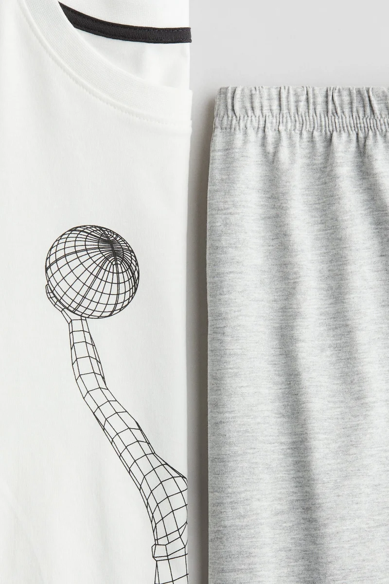 اتش اند ام Cotton jersey pyjamas