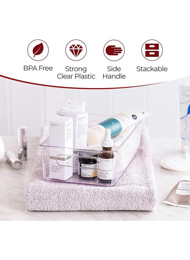 Generic Fridge Organizer Bins Refrigerator Organizer Set Of 2 Refrigerator Organizer Bins And Freezer Organizer. Clear Storage Bins With Handles For Pantry Organization And Storage. By Fullstar.  - Image 4