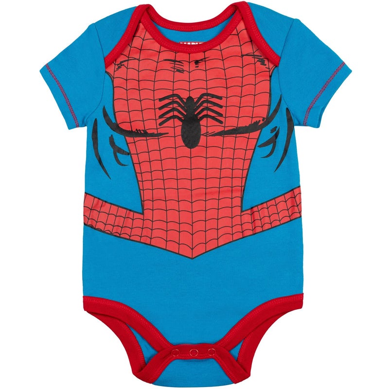 Marvel Baby Boys' 5 Pack Bodysuits - The Hulk, Spiderman, Iron Man and Captain America Multi 3-6 Months - Image 5