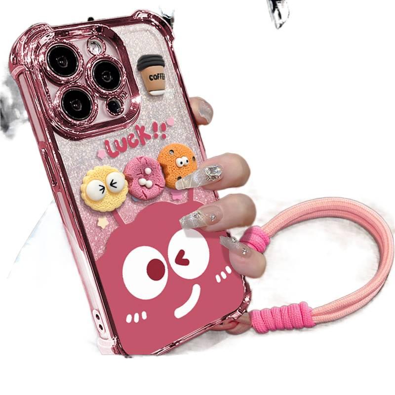 LS Silicone Protective Case for HONOR 400 Pro with Shockproof and Drop Protection plus Shockproof plus Lanyard plus Scratch Resistant in Cherry Blossom Pink - Image 1