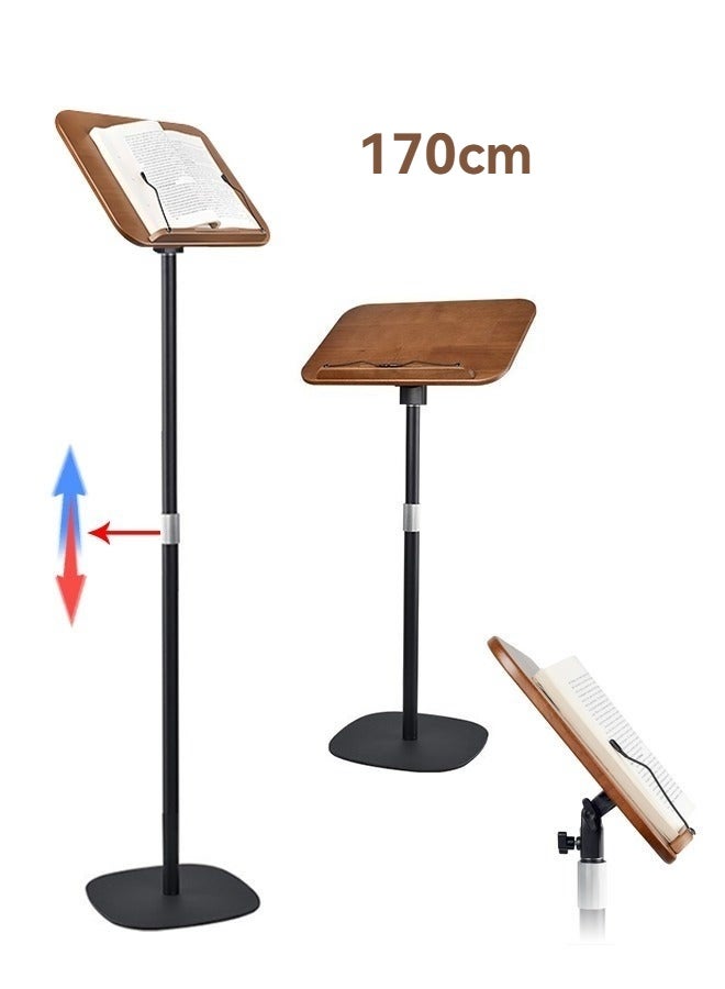 XiuWoo 170CM Muslim Quran Holder Prayer Book Stand Tray Standing Podium Reading Rack with Fixing Clips Height Adjustable Removable Ergonomic for Prayer, Worship, Reading - Image 1