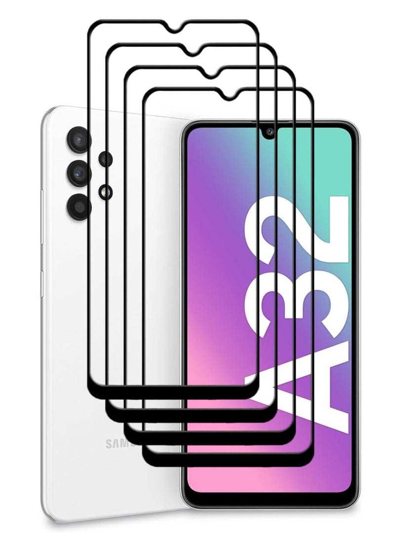 ACLIX 4 Pieces Antistatic ESD Dustproof Premium Quality High Definition Tempered Glass Screen Protector Designed For Samsung Galaxy A32 5G - Image 1