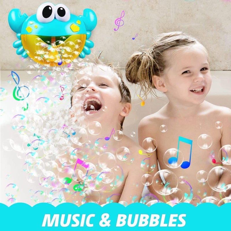 ELECDON Crab Bubble Bath Maker for The Bathtub. Blows Bubbles and Plays 24 Children¡¯s Songs ¨C Baby, Toddler Kids Bath Toys Makes Great Gifts for Toddlers ¨C Sing-Along Bath Bubble Machine - Image 3