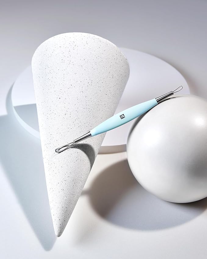ZWILLING Professional Blackhead Remover with 2 Loops and Ergonomic Shape Stainless Steel Premium Mint - Image 3