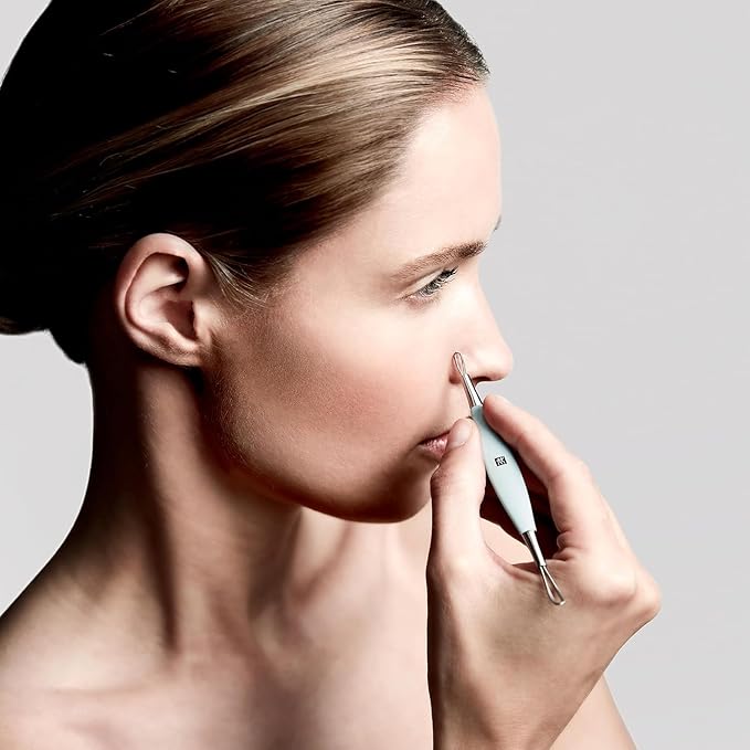 ZWILLING Professional Blackhead Remover with 2 Loops and Ergonomic Shape Stainless Steel Premium Mint - Image 2