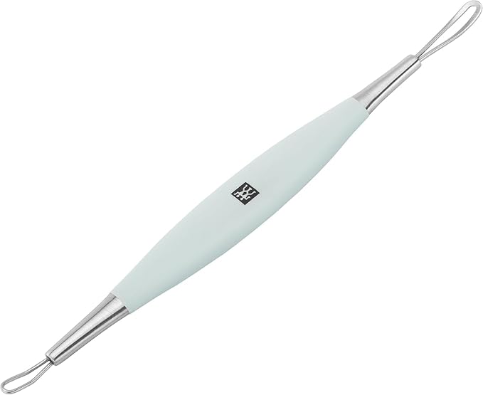 ZWILLING Professional Blackhead Remover with 2 Loops and Ergonomic Shape Stainless Steel Premium Mint - Image 4