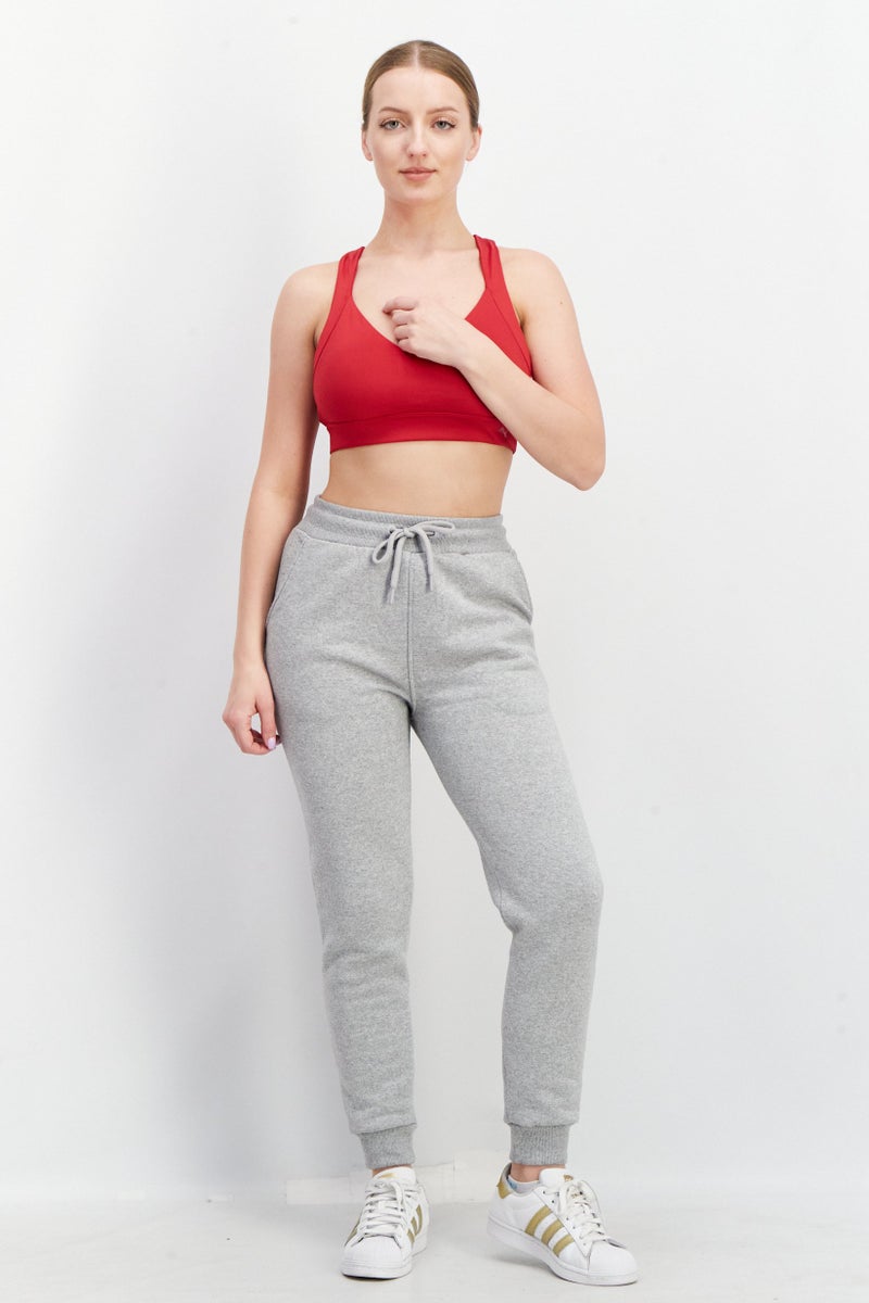 PUMA Women Padded Training Sport Bra, Red - Image 4