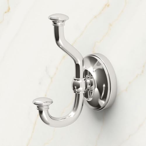 Gatco 4125 Tavern Twin Robe Hook, Polished Nickel - Image 3