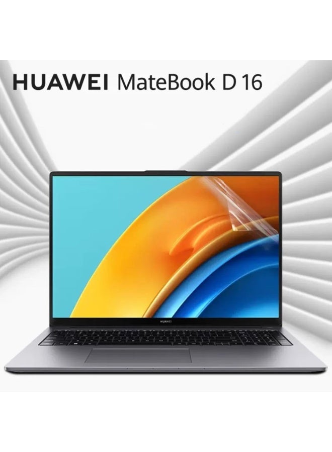 2-Pack Laptop Screen PET Film Protector, Compatible with Huawei Matebook D16 2024 16Inch Laptop Model MCLG-16 MCLG-X MCLF-X MCLEF-X (Clear) - Image 2