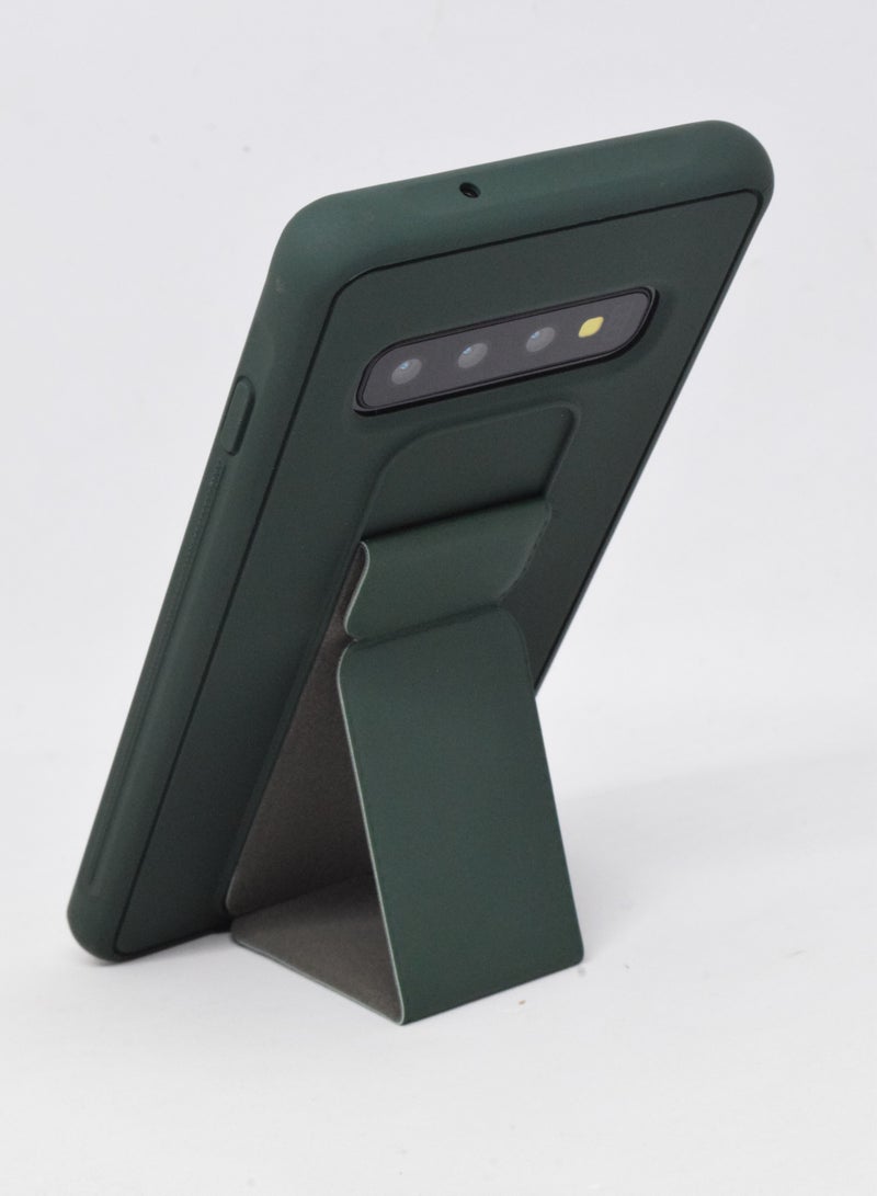 BORTONY Galaxy S10 Case Silicone Camera Protected Shockproof With Finger Grip Stand Cover - Image 2