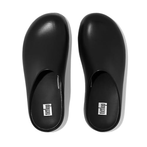 FitFlop شبشب جلد فيتفلوب للنساء، أسود، 7 M US - Image 2