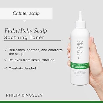 Philip Kingsley Clearer Calmer Scalp Collection FlakyItchy Scalp AntiDandruff Shampoo and Conditioner Toner and Overnight Scalp Barrier Serum for Women and Men - Image 4