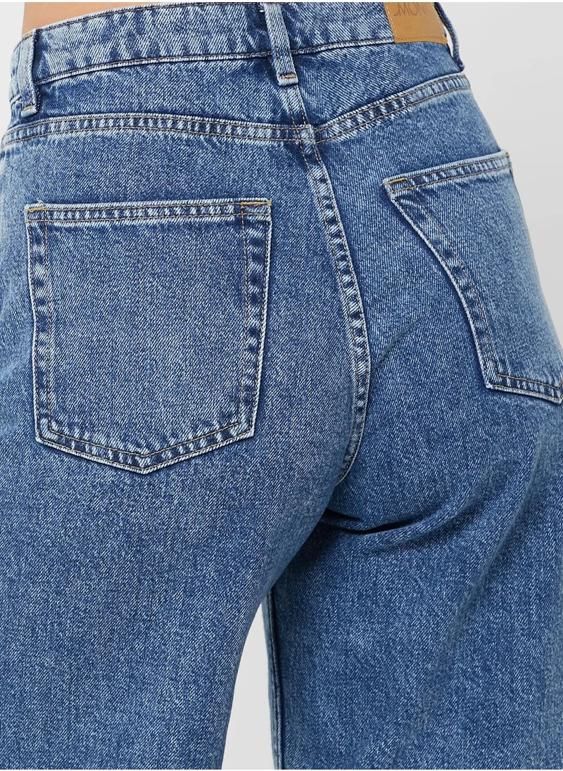 MONKI High Waist Denim Shorts