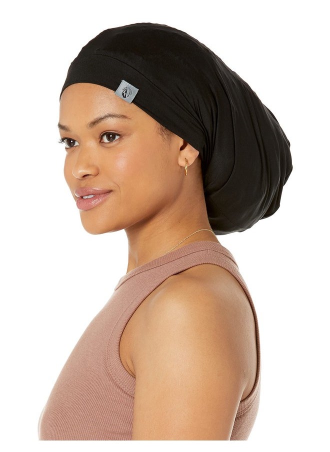 My Fairy Black Mother Fairy Black Mother Dreadlocks Loc Cap Adjustable Bonnet For Men & Women (Black,Medium)  - Image 1