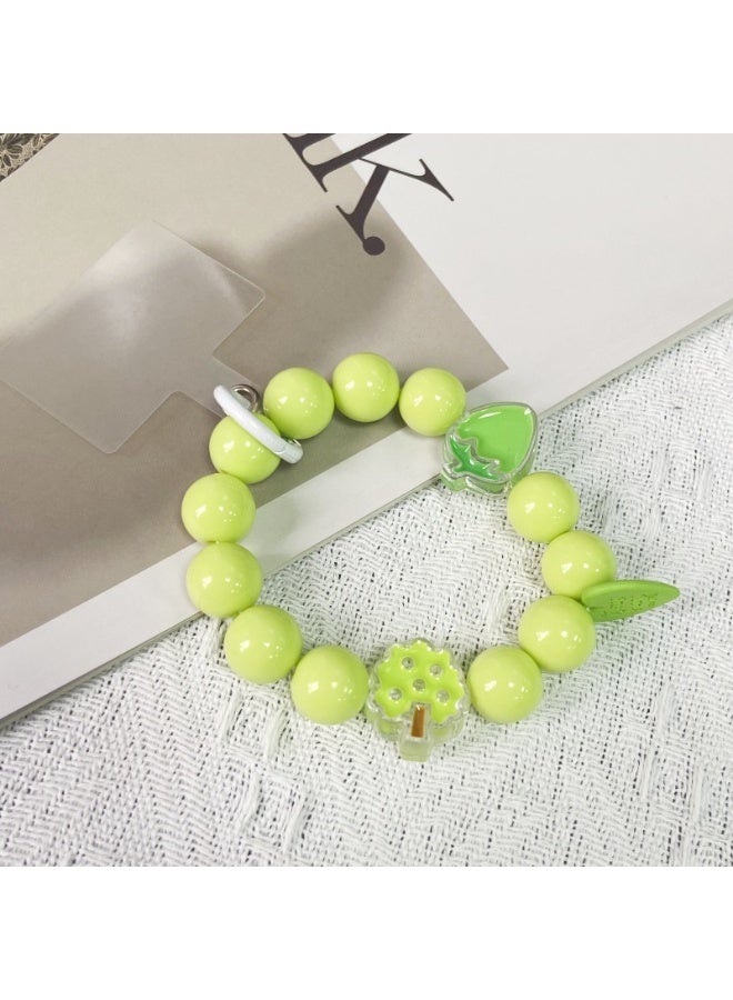 NIBEMINENT Phone Charm/ Chain Strap for Women Girls,Colored Heart Cell Phone Case Lanyard Wrist Strap