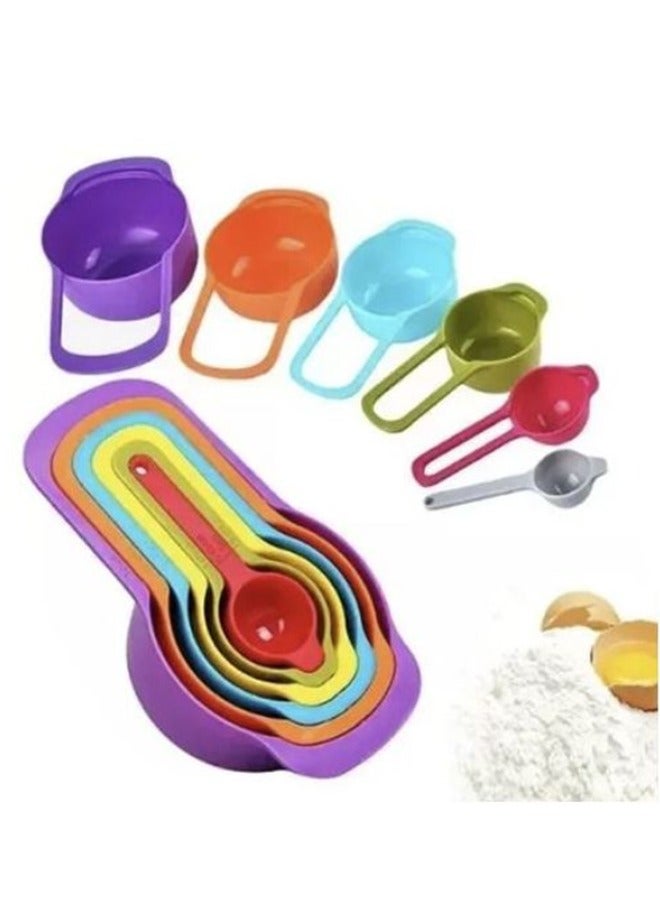 يوب فان قياس الملاعق من 7.5 مل إلى 1 كوب - 6 قطع قد يختلف اللون - Image 1