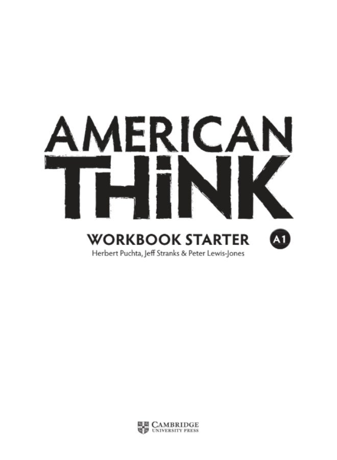 كتاب التمارين - American Think Starter - Image 1