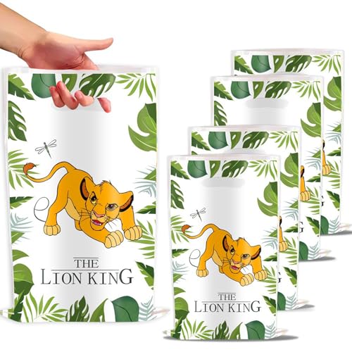 OHLIGEI 30PCS Lion Jungle Animals Party Gift Bags Lion Goodie Bags Treat Bags Party Favors Bags for Boys Girls Birthday Safari Animal Themed Party - Image 5