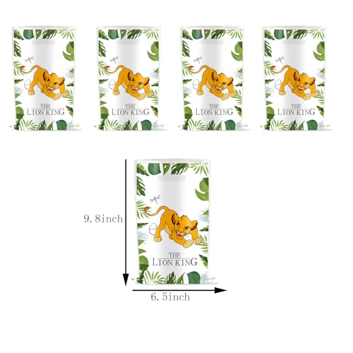 OHLIGEI 30PCS Lion Jungle Animals Party Gift Bags Lion Goodie Bags Treat Bags Party Favors Bags for Boys Girls Birthday Safari Animal Themed Party - Image 2