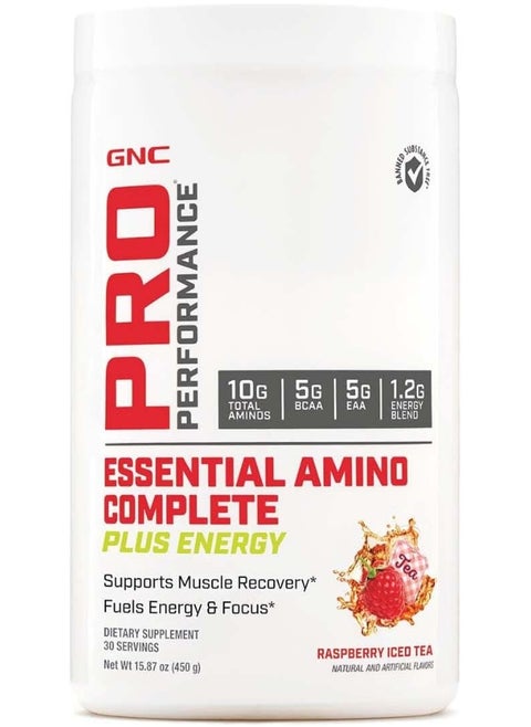Pro Performance Essential Amino Complete Plus Energy - Raspberry Iced Tea