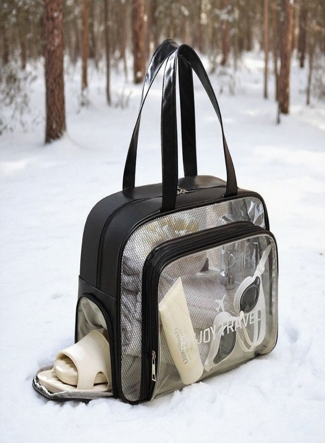 حقيبة شاطئ مقاومة للماء حقيبة تخزين مستحضرات التجميل للسباحة واللياقة البدنية - Image 3