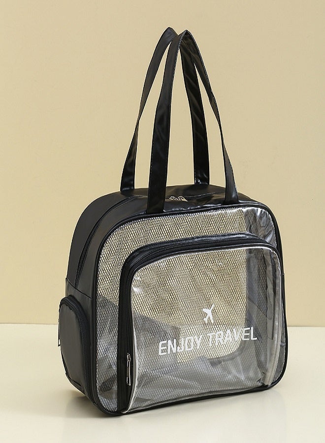 Generic Large Capacity Waterproof Beach Bag Wet Dry Split Fitness Swim Cosmetic Storage Bag For Summer Beach Vacation - Image 5