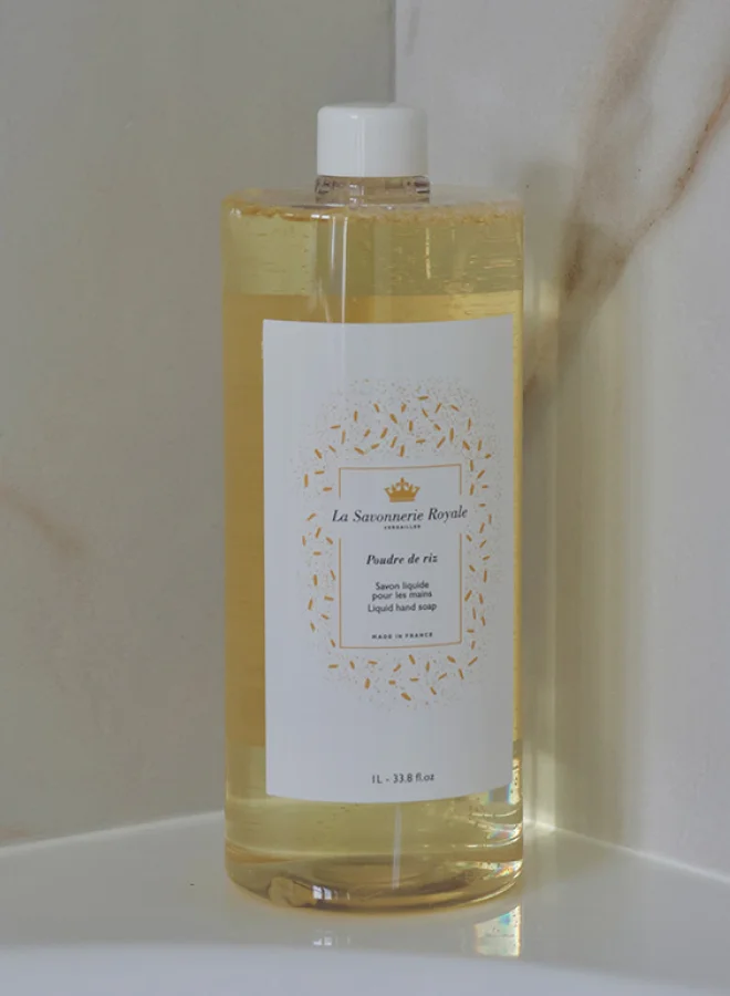 La Savonnerie Royale Liquid hand soap - Refill bottle - 1L - Poudre de Riz