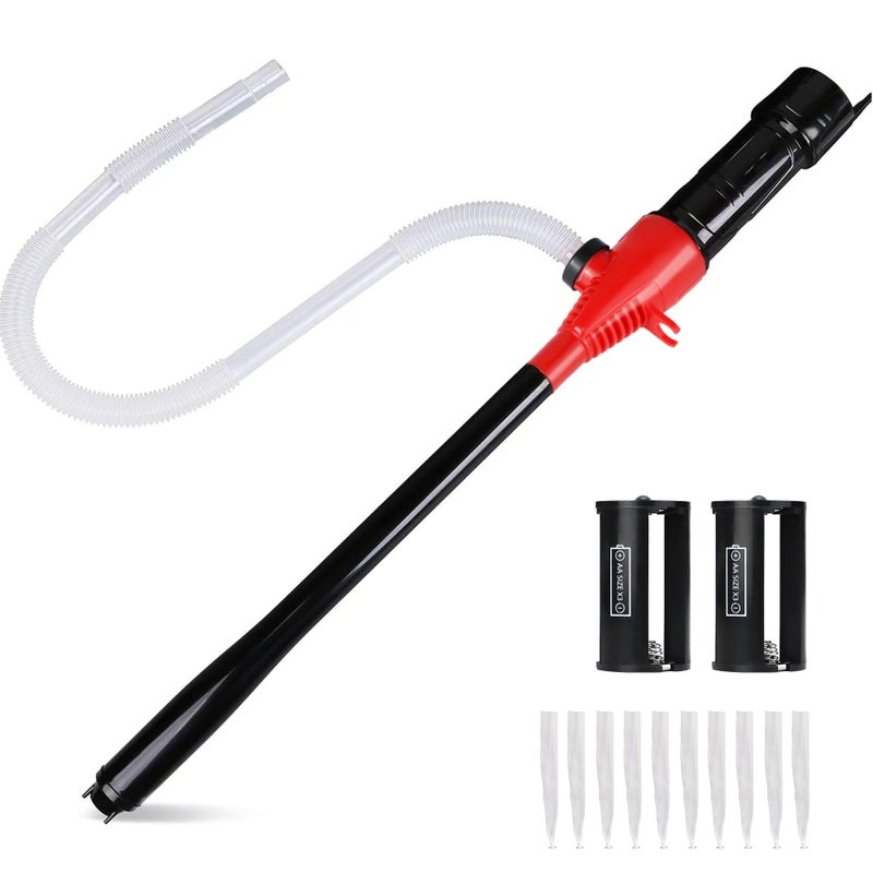 Portable Transfer Pump Battery Operated Electric Siphon Pump for Gas Fuel Diesel Transfer 35GPM Flow Oil Extractor Ideal Gasoline Transfer Pump Easy to Use Hand Fuel Pump