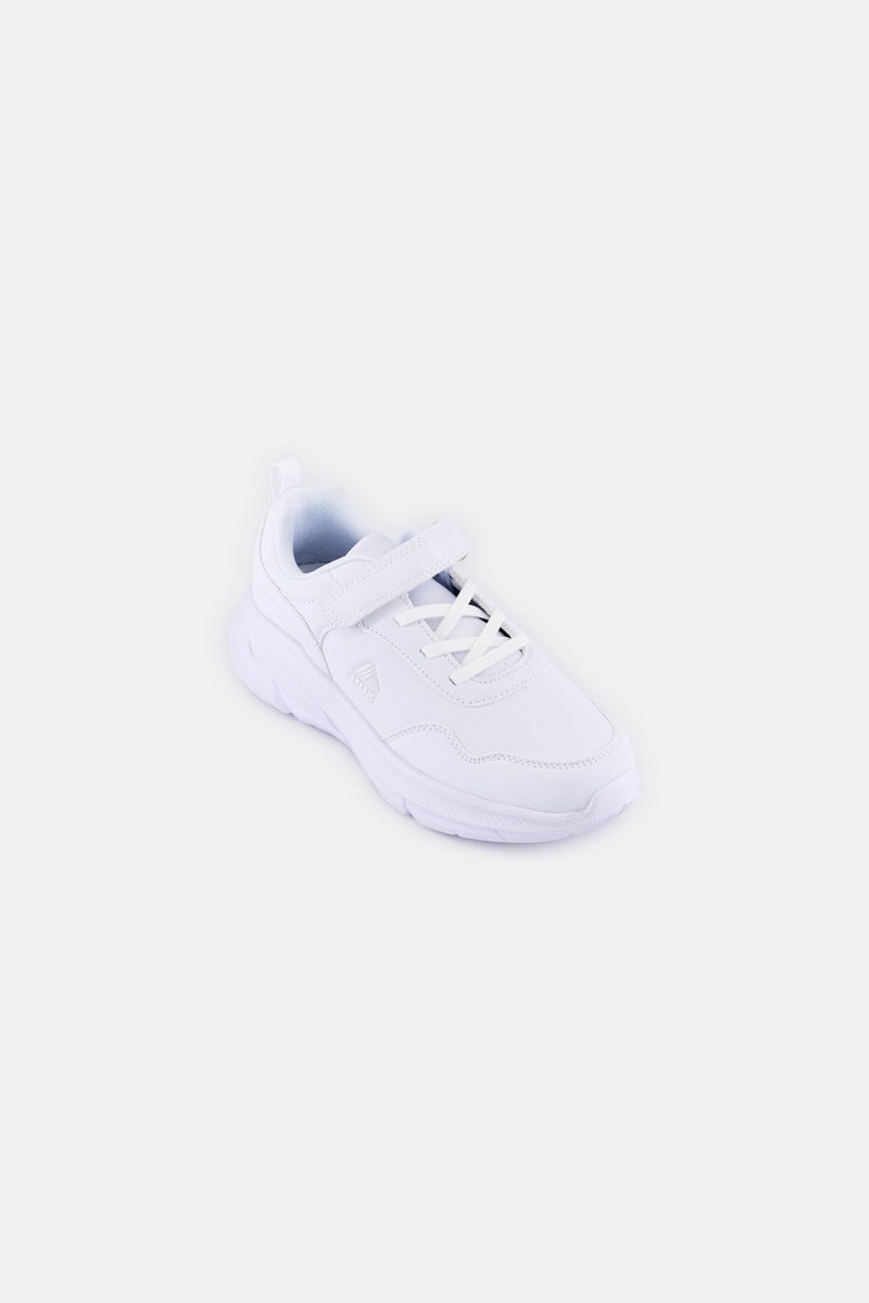 RBX Kids Boy Velcro Closure School Shoes, White  - Image 1