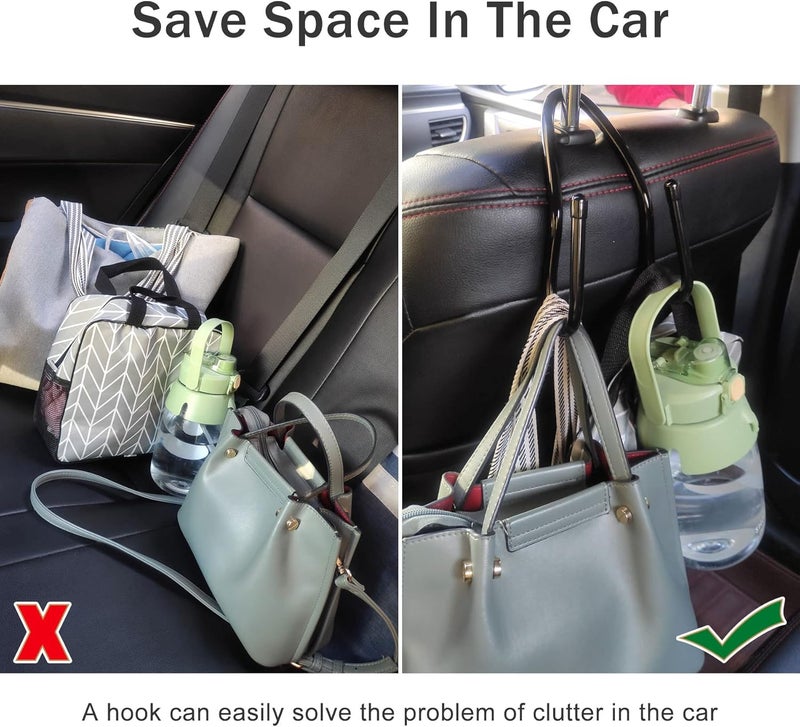 RUZUO Adjustable Car Seat Headrest Hook, Bag Hanger - Image 3