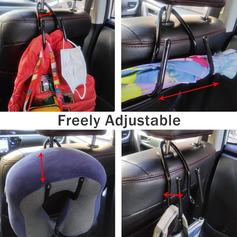 RUZUO Adjustable Car Seat Headrest Hook, Bag Hanger - Image 4