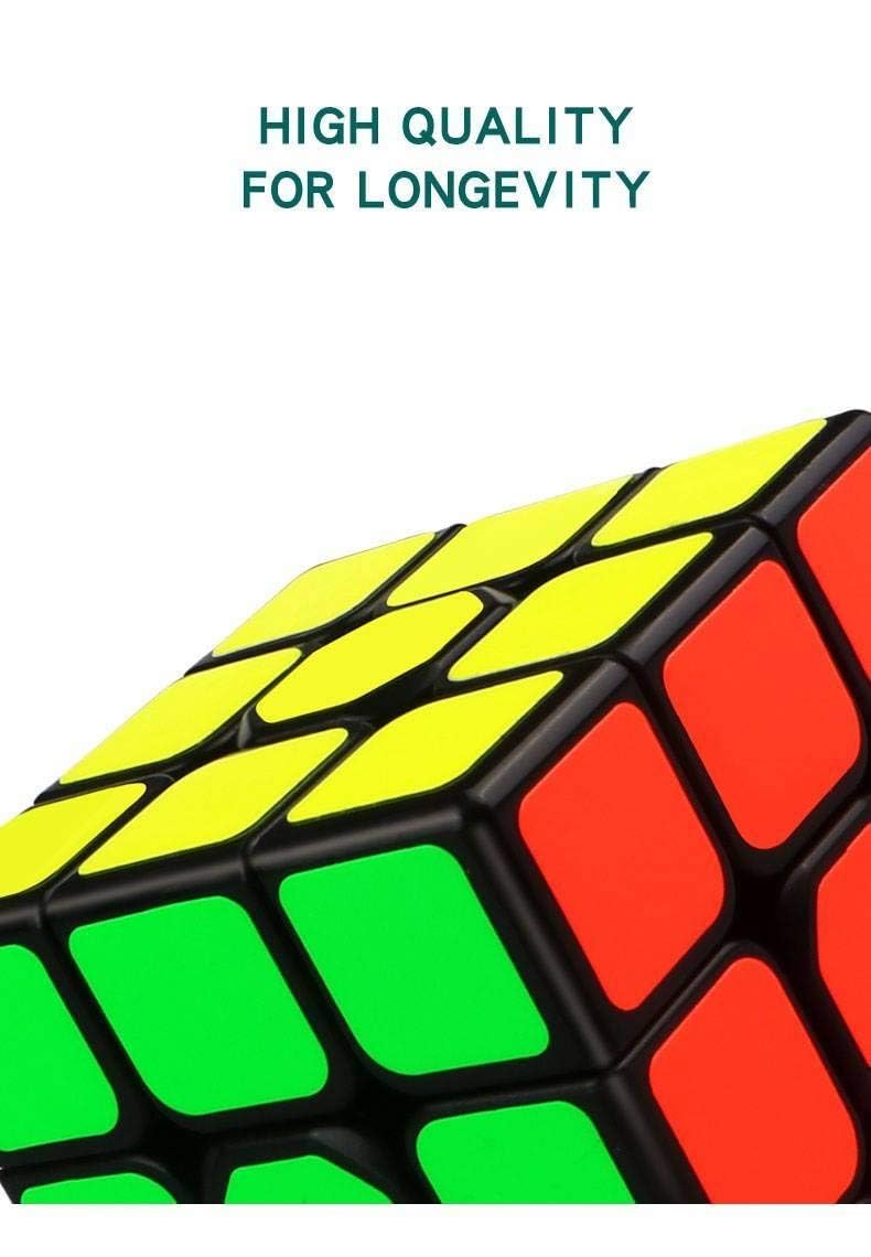 D ETERNAL مكعب مغناطيسي 3M 3x3 من ماغنيتي، لعبة ألغاز سريعة للأطفال، الأولاد والبنات، أسود، متعدد الألوان (ماغنيتي 3M 3x3 أسود) - Image 4