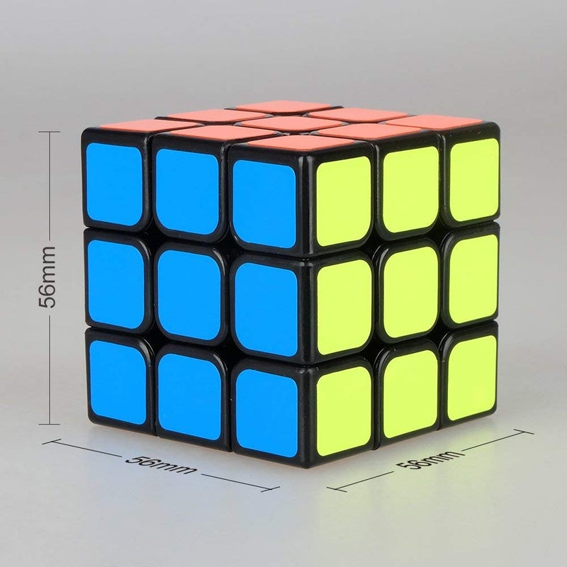 D ETERNAL مكعب مغناطيسي 3M 3x3 من ماغنيتي، لعبة ألغاز سريعة للأطفال، الأولاد والبنات، أسود، متعدد الألوان (ماغنيتي 3M 3x3 أسود) - Image 5