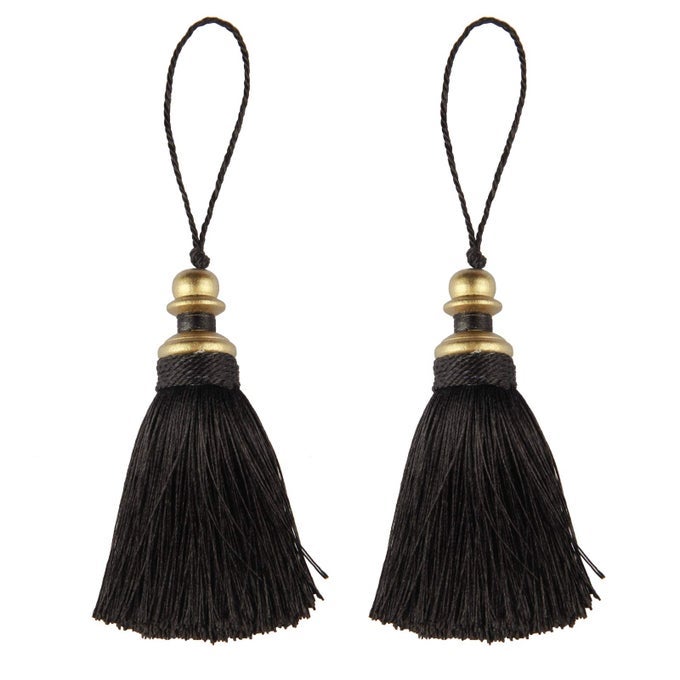 2 PACK TASSEL KEY TASSELS WITH LOOPS HANDMADE CRAFT DIY HOME DECO ACCESSORIES