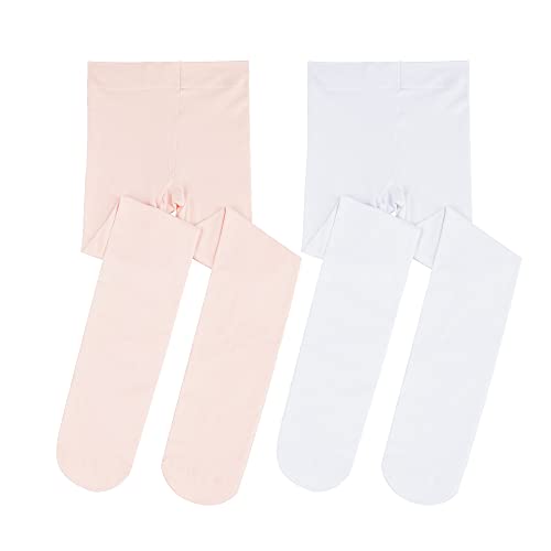 Stelle Girls' Ultra Soft Pro Dance Tight/Ballet Footed Tight(Toddler/Little Kid/Big Kid),BP+WT,XS - Image 4