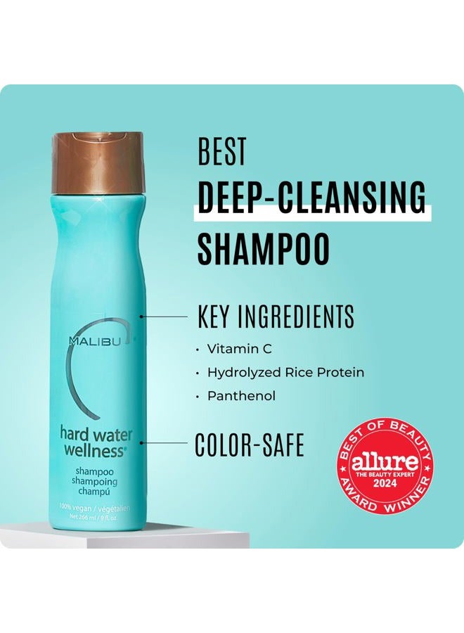 Malibu C Hard Water Wellness Hydrating Shampoo Protects Hair from Hard Water Elements and Removes Build Up Sulfate-Free Shampoo for Hair Vibrancy, 9oz - Image 3