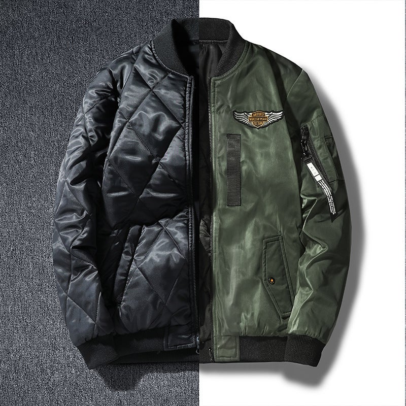 Plus Size Jacket Men'S Fashionable Winter Cotton-Padded Jacket Loose Fashionable Brand Down Cotton-Padded Coat Warm Jacket Men'S Thickened Baseball Suit - Image 5