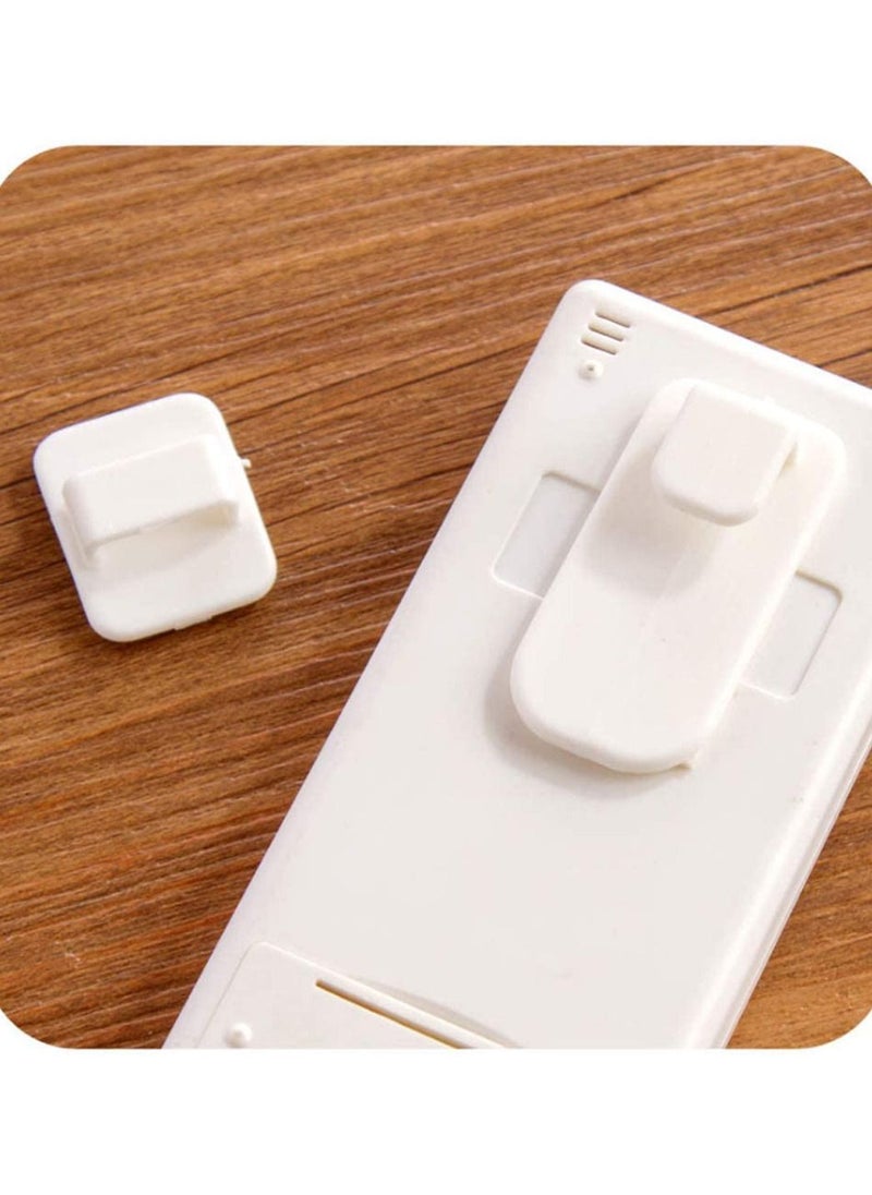 SYOSI Damage Free Acrylic Wall Mount Organizer Storage Box for Phone Remote Control Holder Transparent Remote Control Holder Convenient Acrylic Media Organizer 4 Pcs  - Image 3