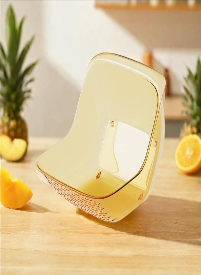 Krushika Enterprise Double Drainage Sink Basket | Dual-Layer Vegetable & Fruit Washing Bowl | Rice Strainer & Kitchen Organizer | Easy Drain Design | Multipurpose Home Use - Image 5