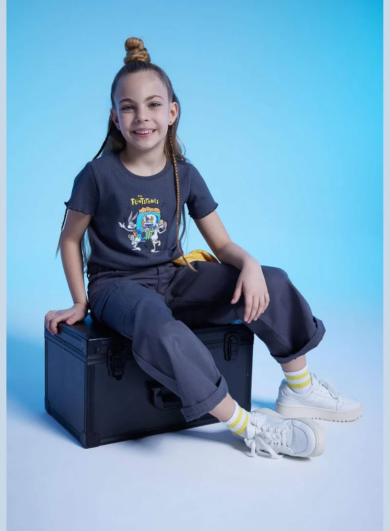 DeFacto Girl Wideleg Cargo Woven Trousers