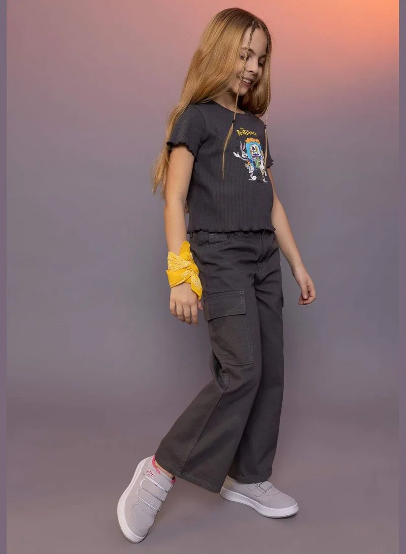 DeFacto Girl Wideleg Cargo Woven Trousers