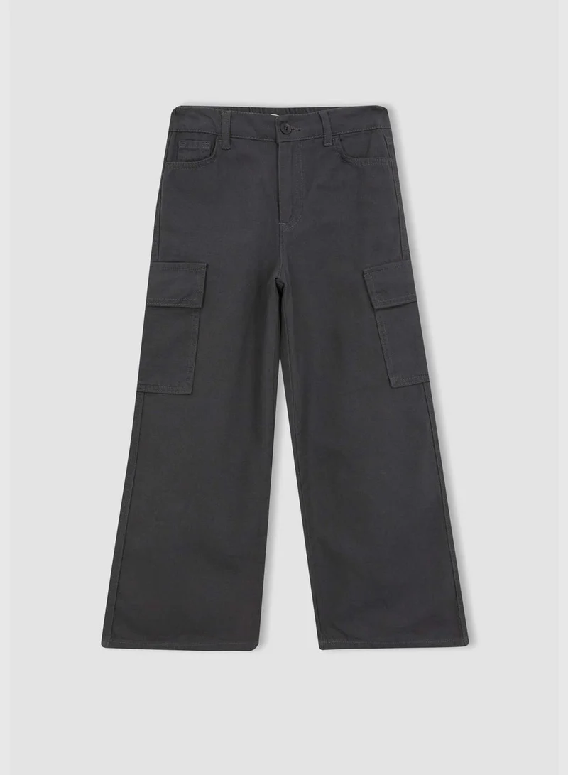 DeFacto Girl Wideleg Cargo Woven Trousers