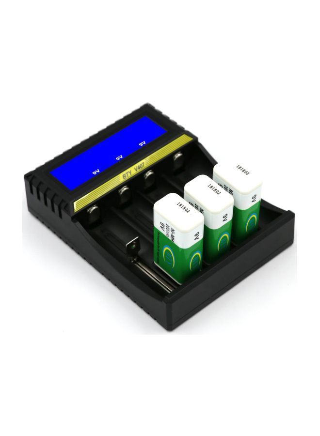 NIBEMINENT Multifunctional Battery Charger Black 12.70x3.30x9.70centimeter - Image 4