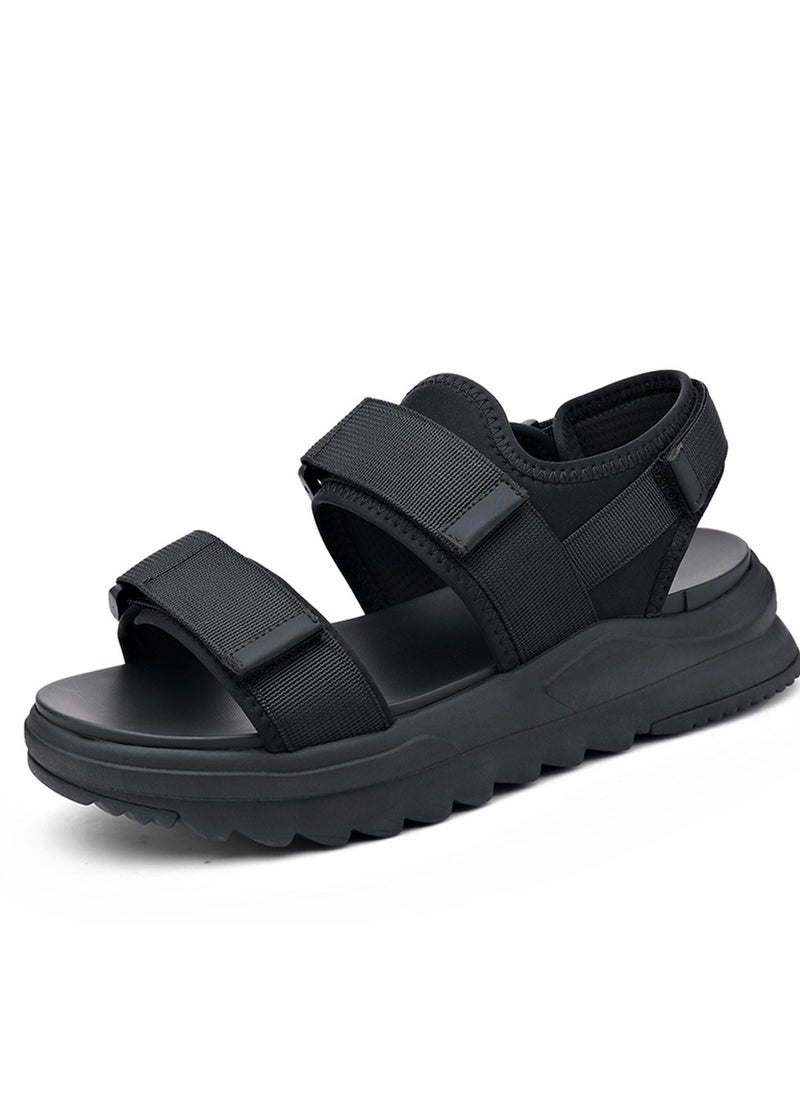 Al Aoyama Mens Comfortable Walking Sandals, Soft Sports Sandals with Three Adjustable Hook  - Image 1