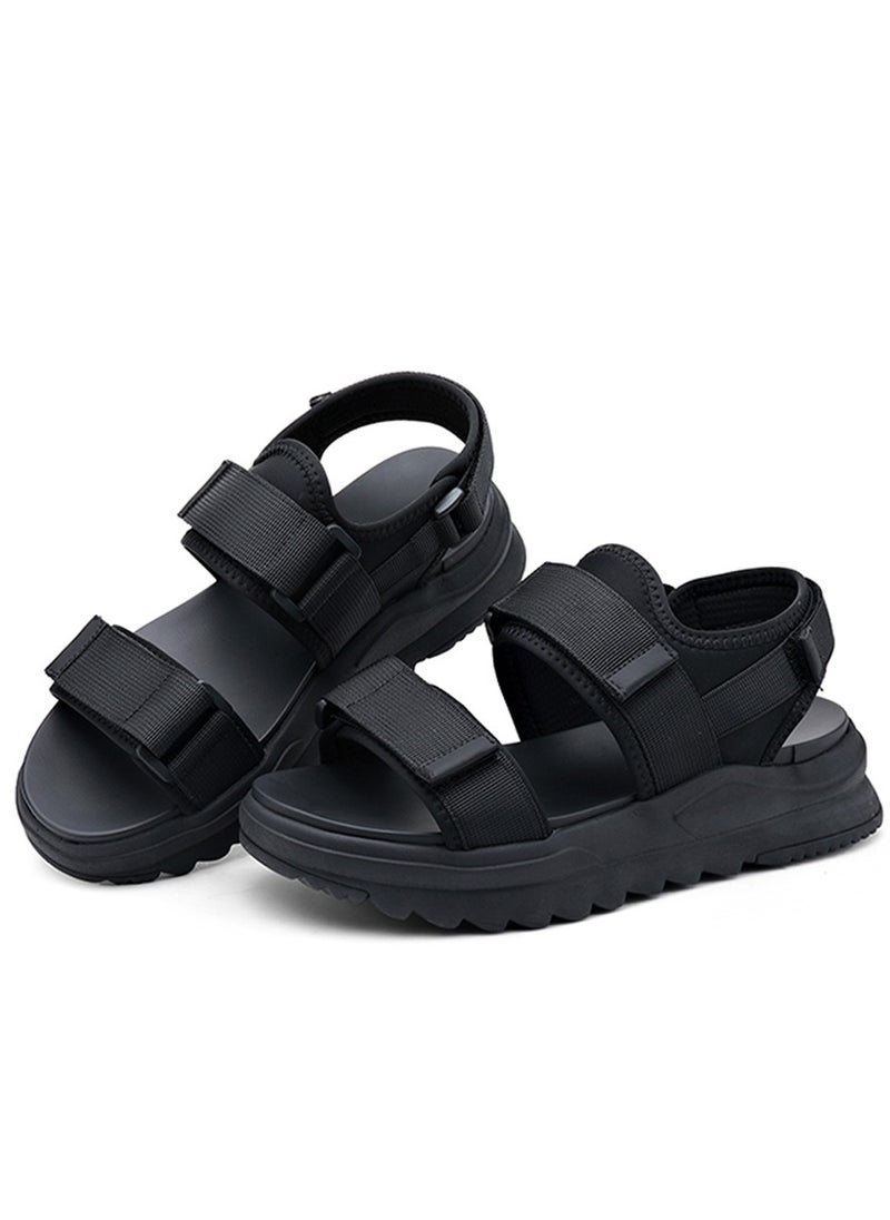 Al Aoyama Mens Comfortable Walking Sandals, Soft Sports Sandals with Three Adjustable Hook  - Image 3