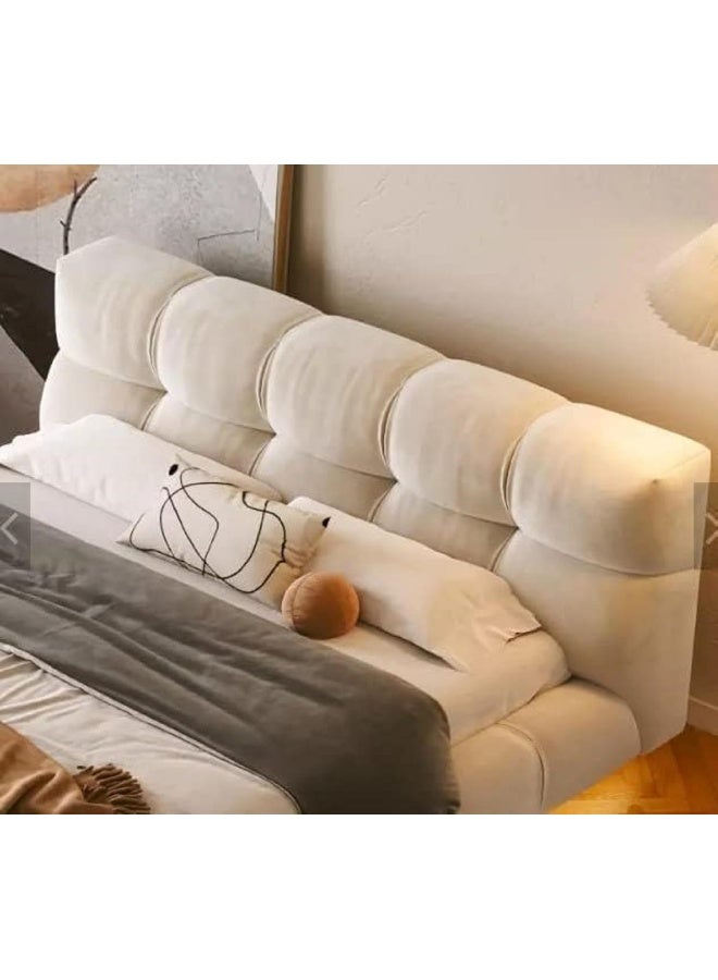 Zayn comforts Modern Upholstered LED Bed Frame with Tufted Headboard - Image 3