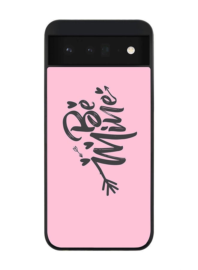 Stylizedd Rugged Black edge case for Google Pixel 6 5G Slim fit Soft Case Flexible Rubber Edges Anti Drop TPU Gel Thin Cover - Be Mine - Image 1